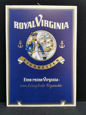 Royal Virginia Cigaretten / Originalpappe aus der Zeit um 1960