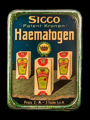 Sicco Patent Kronen Haematogen, ca. 1908-1914