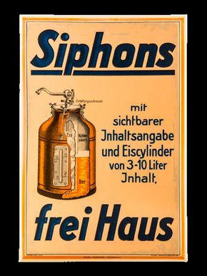 Carl Rüffer Schankanlagenfertigung „Siphons frei Haus“ um 1930