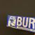 Burnus - das organische Einweichmittel - Emailschild - Türschild 31,5 x 5,5 cm um 1930