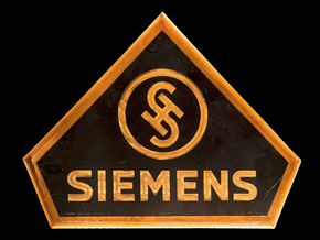 Siemens Schuckert Logoschild um 1930