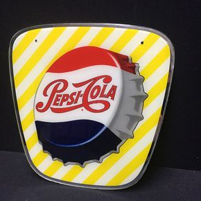 Pepsi Glas-Tresenschild (50er Jahre)