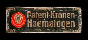 Sicco Patent Kronen Haematogen, ca. 1906-1912