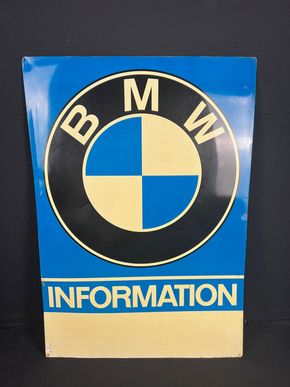 BMW Information XL Blechschild  86 x 60 cm um 1955/60