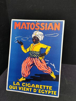 Matossian Cigaretten - Werbeschild - Pappaufsteller (Um 1925)