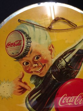 Coca Cola Spriteboy Glasschild rund