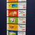 Bolle Eiskrem Werbeaufhänger mit sechs unterschiedlichen Blechschildern (60er Jahre)