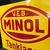 Minol Tanklager / 50er Jahre Emailleschild in Top-Qualität