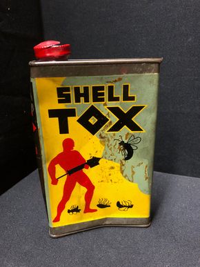 Shell Tox Dose (Um 1920) - Ca. 10 x 16 cm / Kleine Version