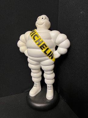 Michelin Bibendum Werbefigur Reproduktion Gips 34 x 20 cm