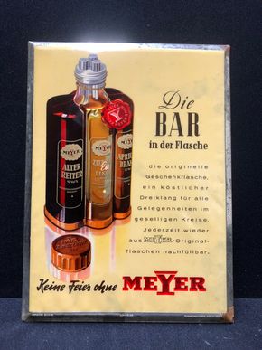 Meyer Spirituosen - Die Bar in der Flasche (50er Jahre) A28