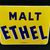 Malt Ethel (Kaffee) Emailschild in fantastischer Erhaltung (Um 1950)