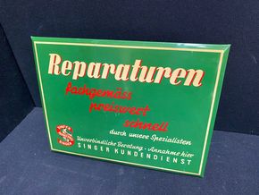 Singer Nähmaschinen Kundendienst - Reparaturen fachgemäss preiswert (Um 1950) BCM