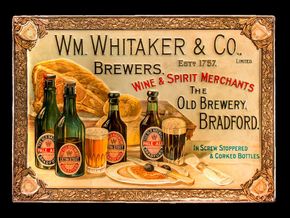 Whitaker & Co. Brauerei. Bradford (West Yorkshire / England) um 1906