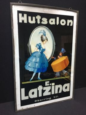 Hutsalon E. Latzina (Glasschilder der Meisterklasse / um 1915)