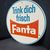 Fanta - Trink dich frisch (60er Jahre Werbeschild)