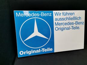 Mercedes Benz Original-Teile Emailleschld (1960/1970)