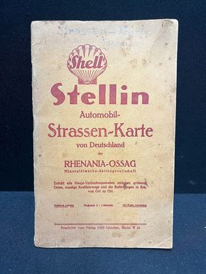 Shell - Stellin Straßenkarte / Rhenania-Ossag (Vorkrieg)