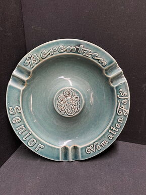 Berentzen Senior - Vom alten Fass - Glasierter Keramik-Stammtisch-Aschenbecher