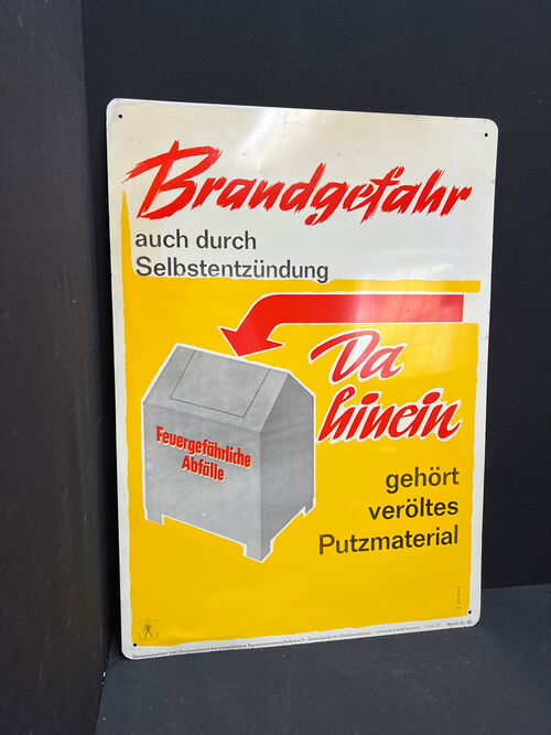 Blechschild zur Unfallverhütung (Motiv 3)