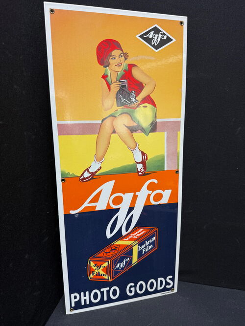 Agfa Photo Goods (Flaches neuzeitliches Emailleschild)