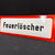 Feuerlöscher Hinweisschild (Gewölbt. Um 1950)