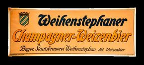 Bayerische Staatsbrauerei Weihenstephan. Champagner-Weizenbier um 1925