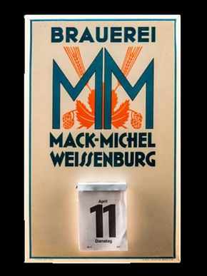 Brauerei Mack-Michel Weissenburg. Um 1925