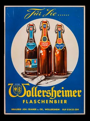 Wollersheimer Flaschenbier (Ca. 50 x 37 cm) - Für Sie…