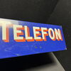 Telefon Emailschild 42 x 16 cm D/AT um 1930