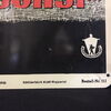 Nase nach vorn - sonst ... ! Altes Blechschild aus der Serie Unfallverhütungsvorschriften Klar Wuppertal D um 1960