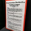 Oberpolizeiliche Vorschriften über Einstellräume für Kraftfahrzeuge. München: 10.5.1927 (Emailleschild)