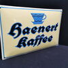 Haenert Kaffee - Gewölbtes Emailleschild aus der Zeit um 1925