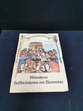Münchener Hofbräuhaus (Hamburg Dammtor) / Großformatige Speisekarte des Jahres 1956