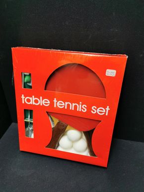 Tischtennis Set 70er/80er Jahre in Originalverpackung (Design-Objekt)