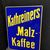 Kathreiners Malzkaffee / Flaches, schweres Emailleschild aus der Zeit um 1925
