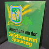 Inselbrauerei Hinwang (Gemeinde Lauben Oberallgäu) - Bakelitwerbeschild um 1950