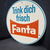 Fanta - Trink dich frisch (60er Jahre Werbeschild)