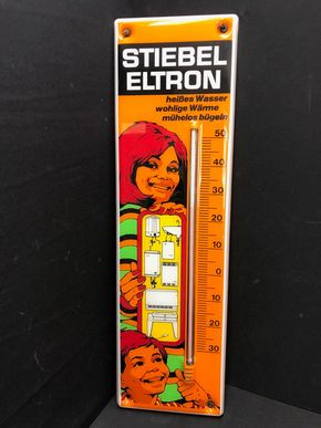 Stiebel Eltron Kunststoffthermometer im Pop-Art-Style (Um 1970)