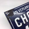 Man verlange nur die Marke Chocolat Menier Emailleschild im Kleinformat 42 x 24 cm