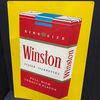 Winston Kingsize Zigaretten . 60er Jahre Werbeschild auf Aluminiumblech
