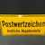 Postwertzeichen - Amtliche Abgabestelle (Gewölbtes Emailleschild der 50er Jahre)