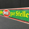 Persil Streifen 2er Set im ungeputzten Fundzustand (Emailleschilder um 1925)
