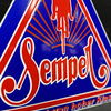Semper Rennräder - Das Fahrrad von hoher Qualität (Emailleschild um 1925)