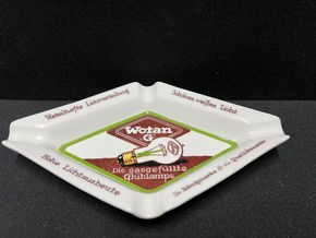 Wotan Porzellan-Werbeaschenbecher