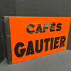 Cafès Gautier - Emaillierer kleiner Ausleger der Emaillierte Alssacienne