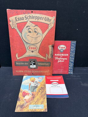 Esso 4er Set alter Sammlerdinge (ab 1950er Jahre)