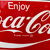 Coca Cola - Enjoy (Flaches Emailleschild um 1990)