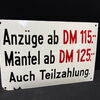 Herrenausstatter - Werbung für Anzüge und Mäntel (Um 1950)