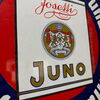 Juno Zigaretten von Josetti (Großes Emailleschild im Originalrahmen)
